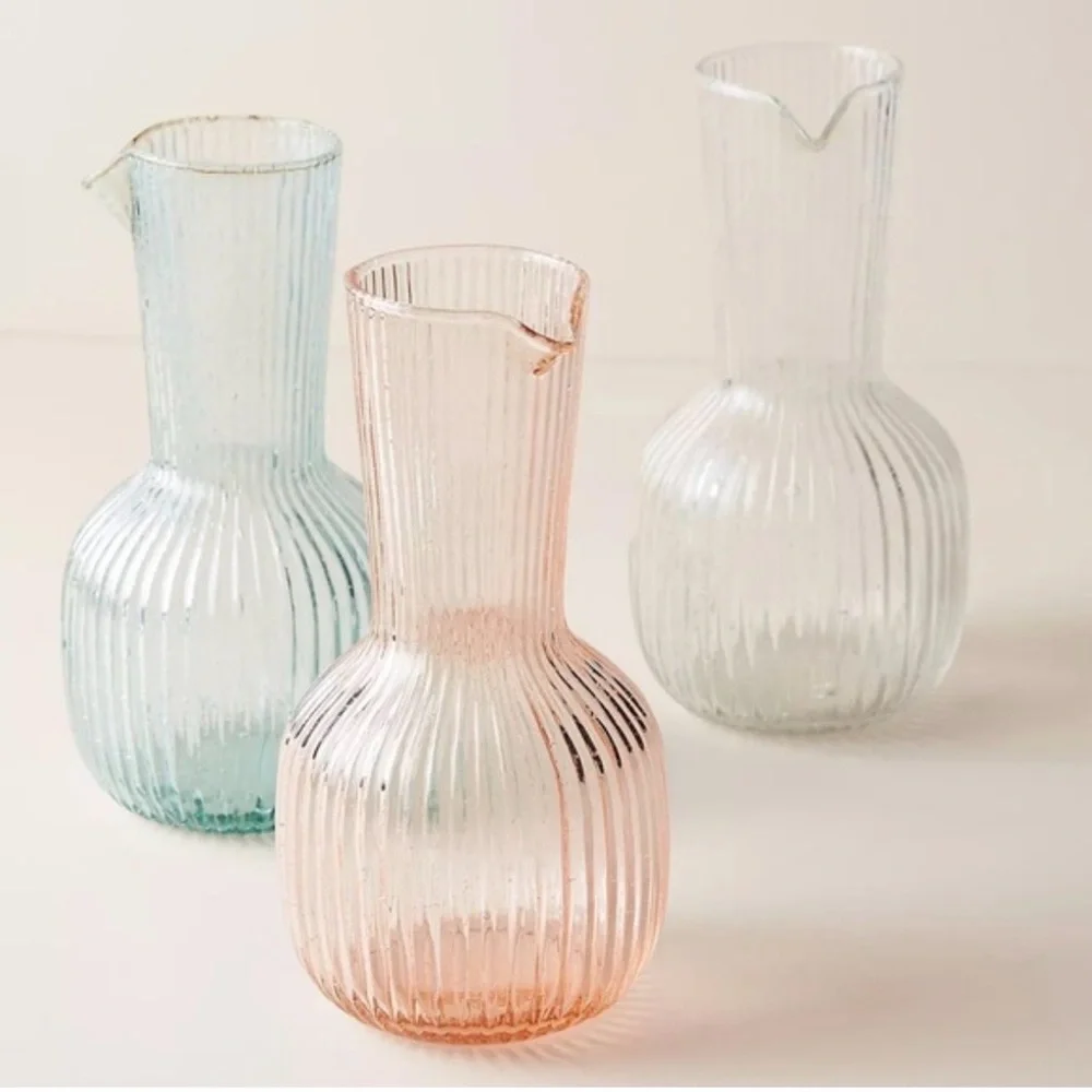 ANTHROPOLOGIE Essa Carafe in Pink NWT
